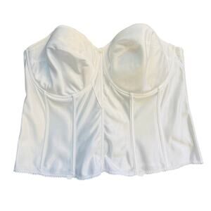 Dominique Intimate Apparel White Strapless Corset Wedding Formal Size 46 DD/E